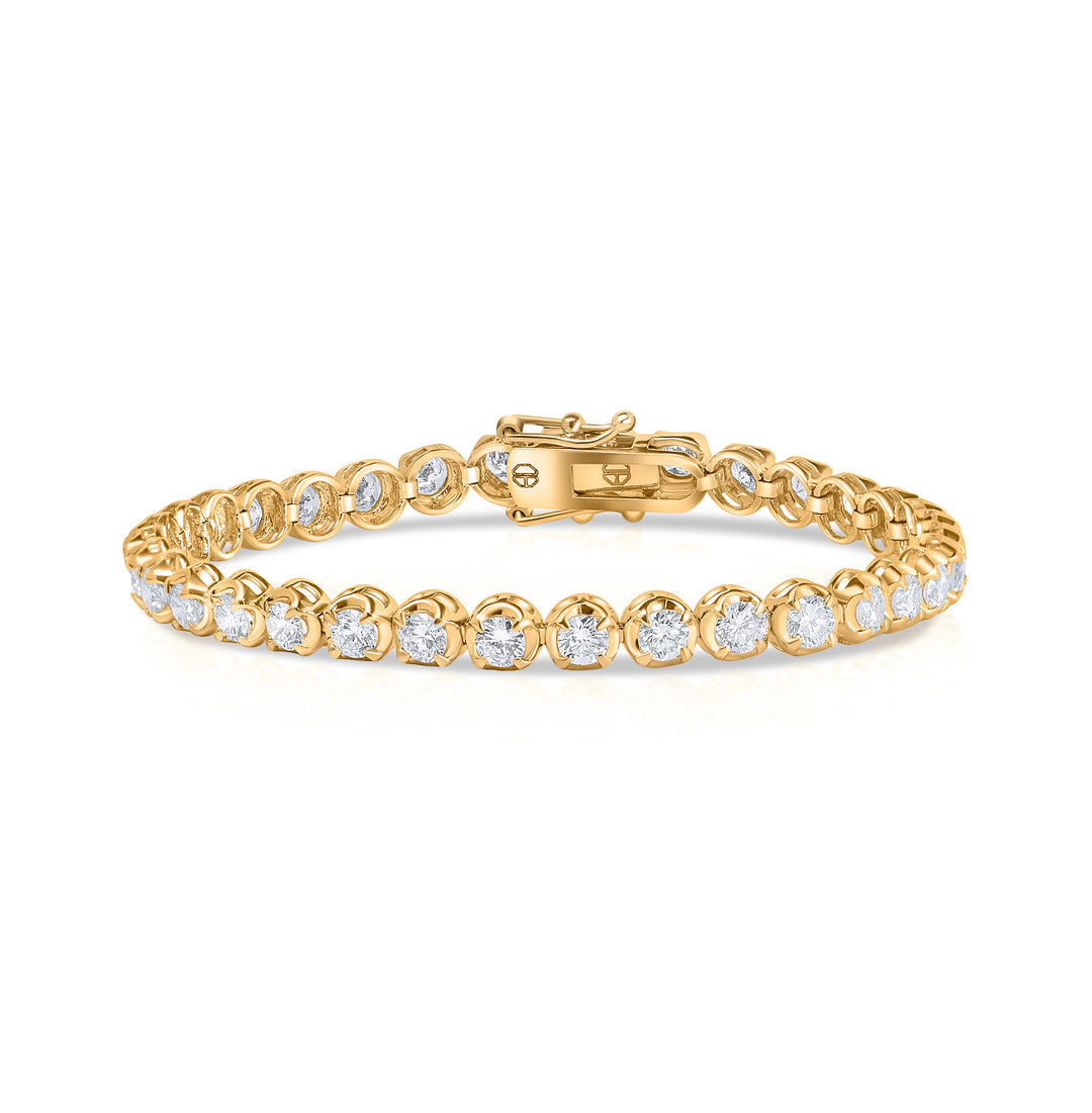 Diamond Tennis Line Bracelet Crown 3.3mm