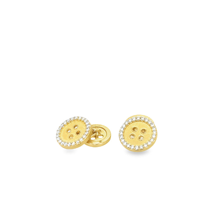 Diamond Button Cufflinks