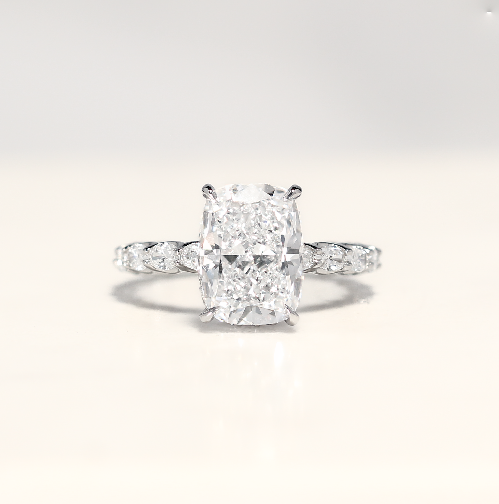 Cushion Front Diamond Ring