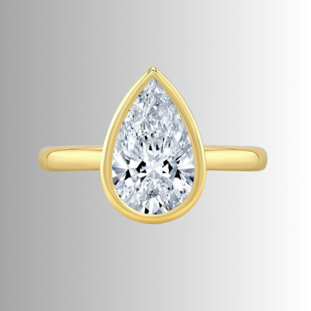 Pear Cut Diamond Ring