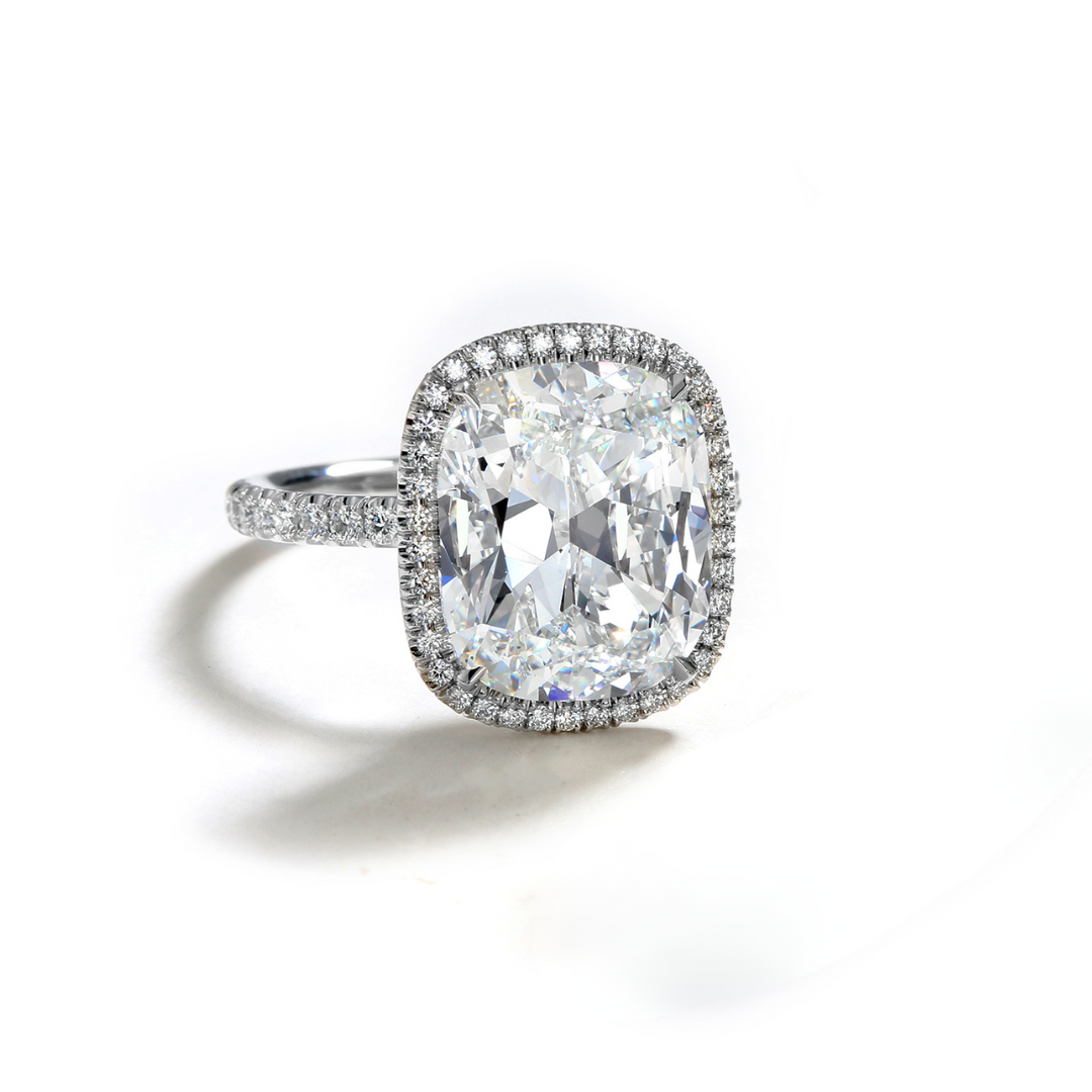 Cushion Halo Diamond Ring