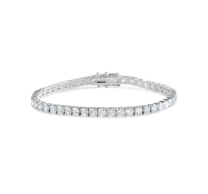 Diamond studded tennis bracelet