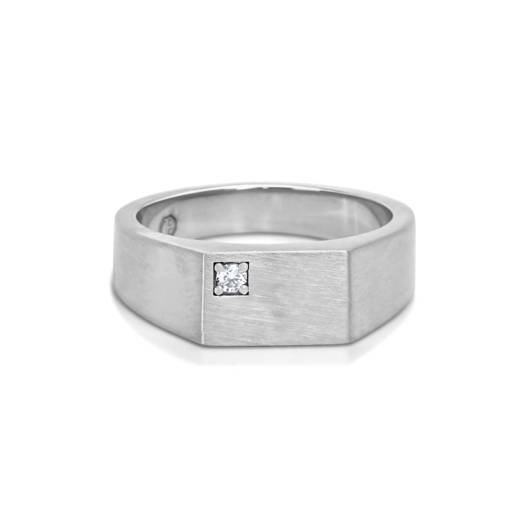 Rectangular Flat Signet Ring