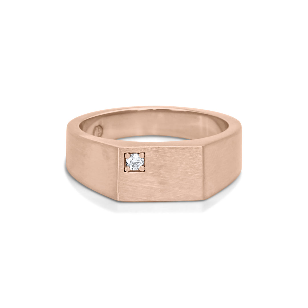 Rectangular Flat Signet Ring
