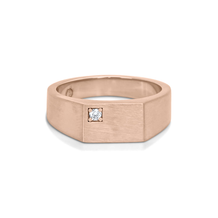 Rectangular Flat Signet Ring