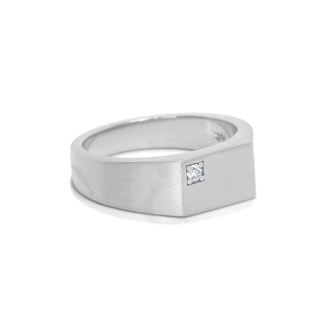 Rectangular Flat Signet Ring