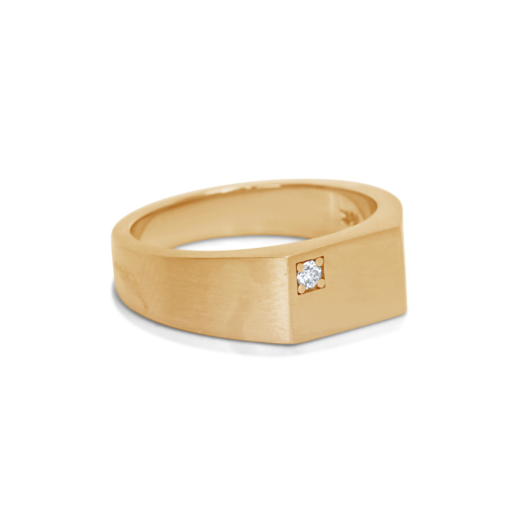 Rectangular Flat Signet Ring