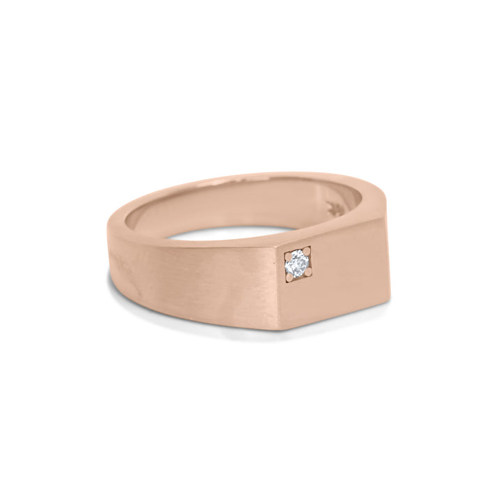 Rectangular Flat Signet Ring