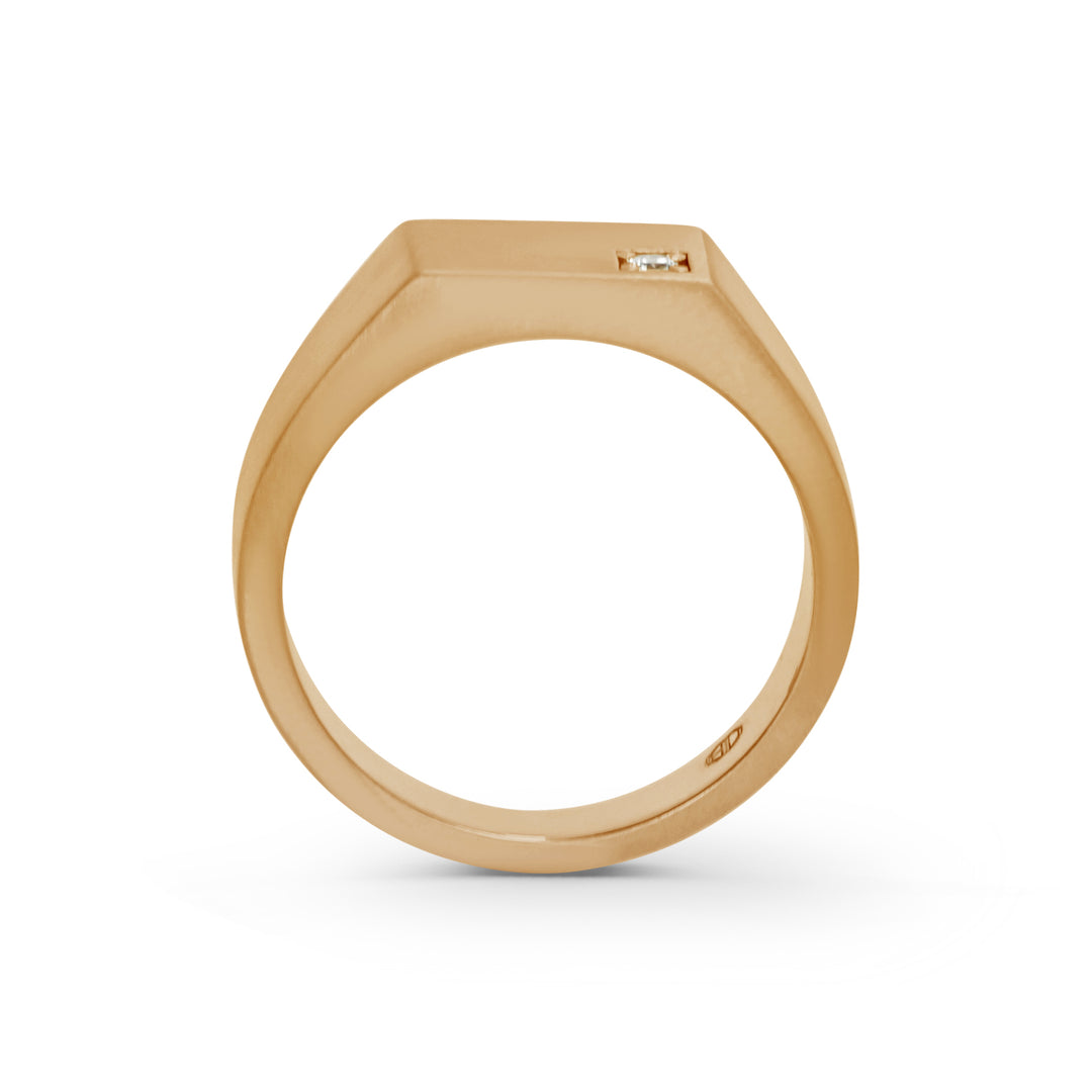 Rectangular Flat Signet Ring
