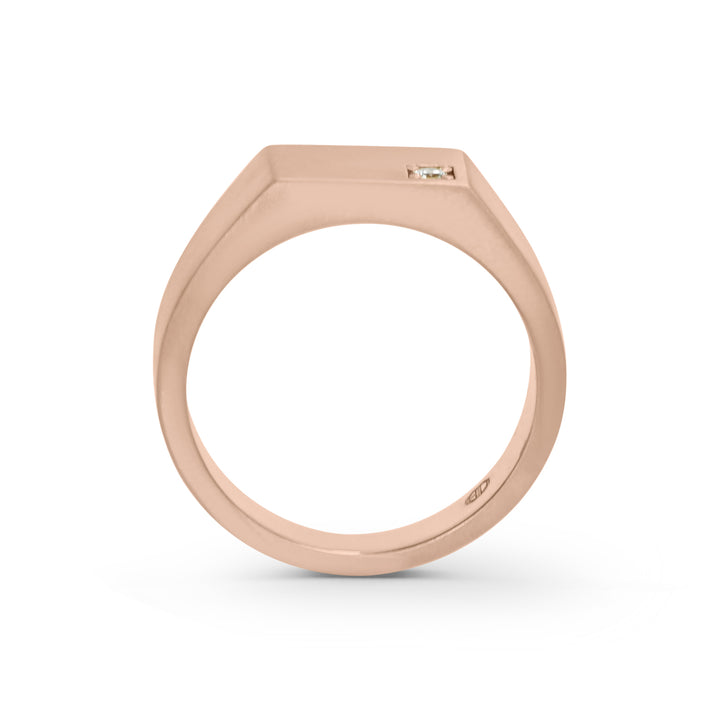 Rectangular Flat Signet Ring