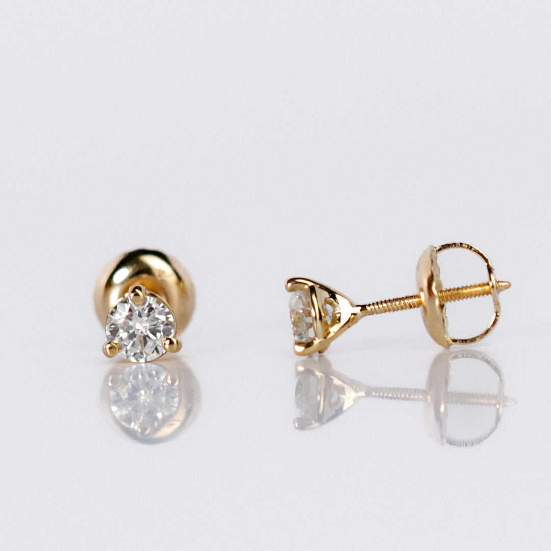 Martini-Style Diamond Studs