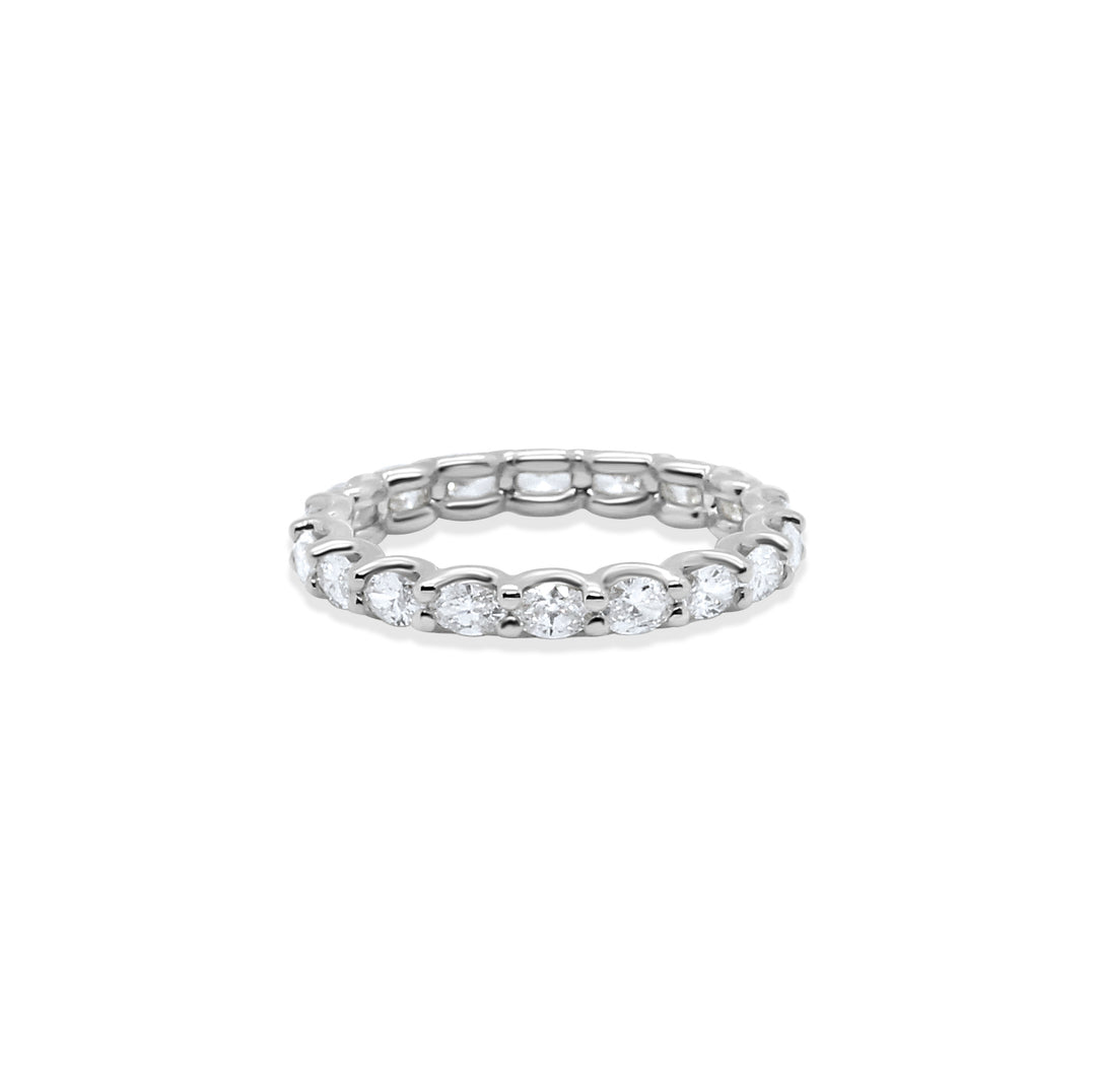 Oval Diamond Eternity Band