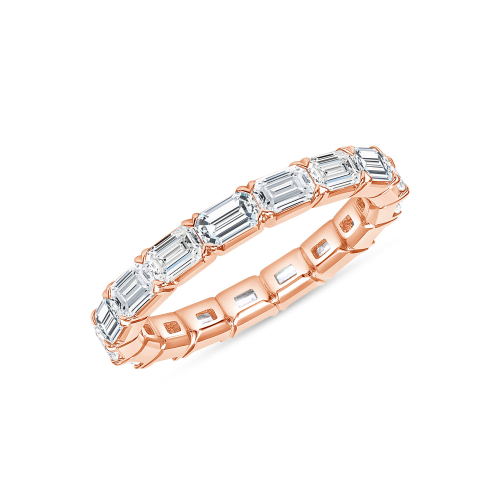 Emerald Cut Eternity Band